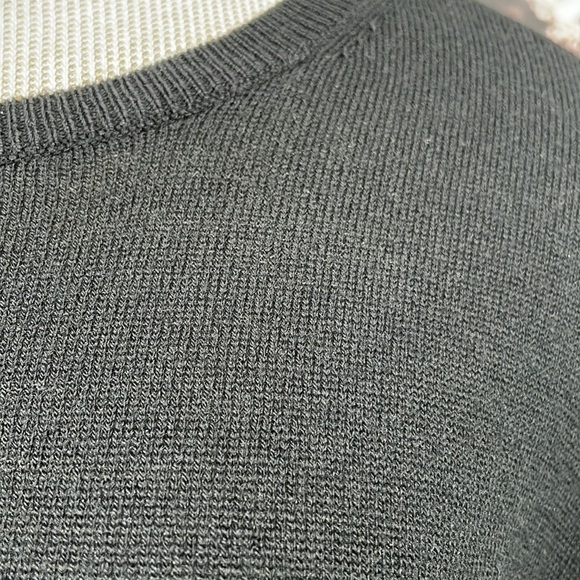 Nordstrom Sweater Wool Beaded Black White Size Medium M - Picture 8 of 14